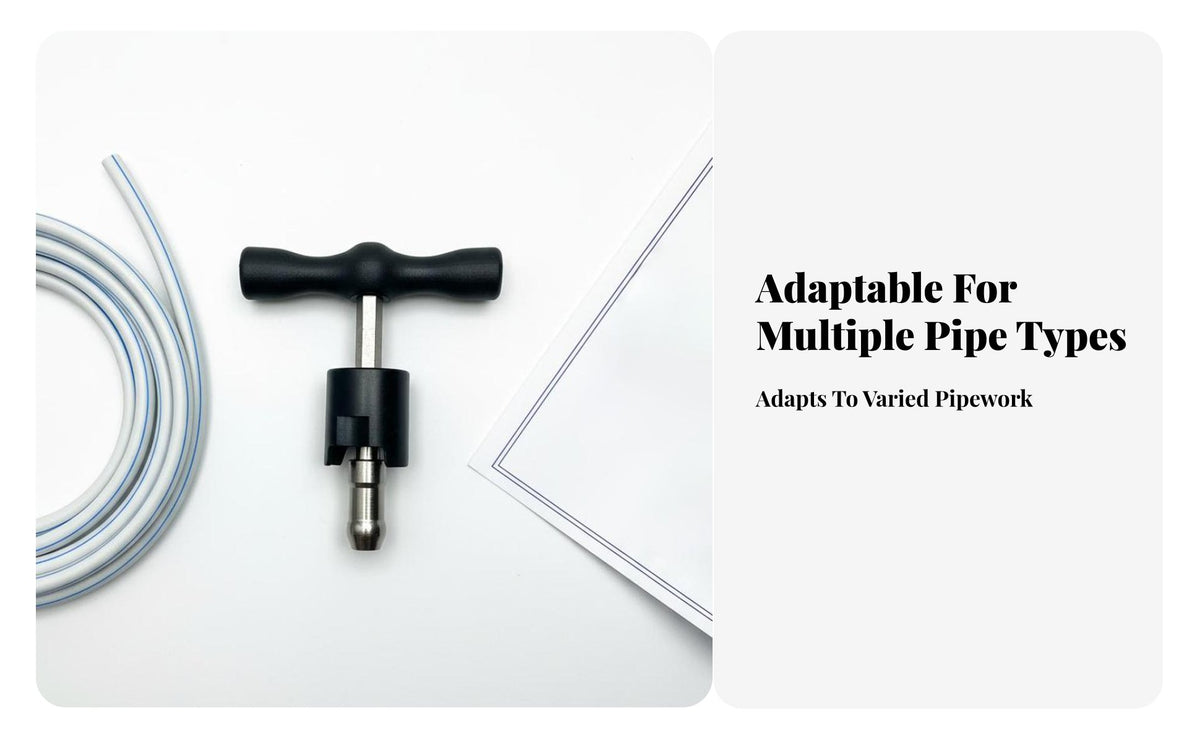 Pipe Burr Remover Rounder Multifunctional Pipe Burr Remover Tool Hardened Steel Tube Deburring Tool for Heating and Cooling Technicians, Home Workshop