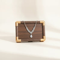 Necklace Display Board Gold Tone Jewelry Tabletop Display Board Rectangular for Jewelers, Collectors, Retail Counter, Vanity, Dresser