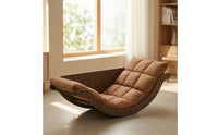 Rocking Lounge Chair Ergonomic Banana Rocker Chair Comfortable Rocking Lounge for Adults, Readers