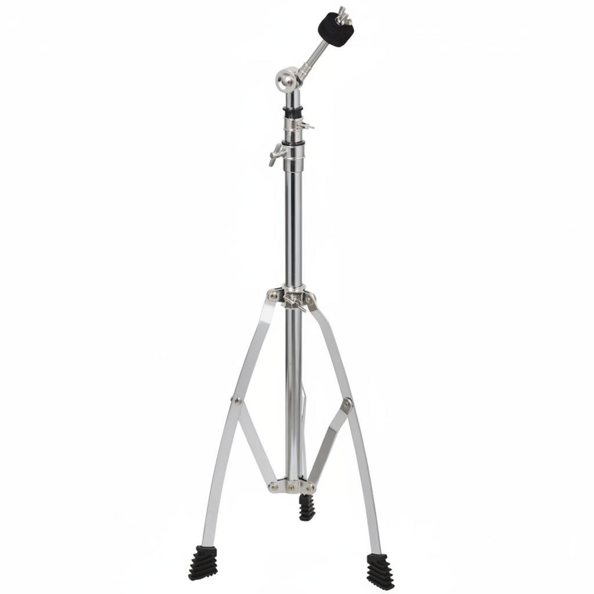 Rust Resistant Adjustable Cymbal Stand Heavy Duty Hanging Cymbal Stand Memory Lock Music Gear Chrome Finish for Drummers, Rehearsal