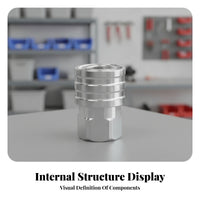 Female Thread Stainless Steel Connector Cylindrical Stainless Steel Pressure Washer Adapter