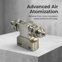 Nozzle 4BSPT Misting Low Pressure, 304 Stainless Steel Fogging Nozzle, Wide Angle Spray Head, for Dust Suppression, Industrial Manufacturer