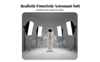 Fullfigure Coverage Cartoon Astronaut Costume Complete Set Astronaut externalfit Clear View Visor character costume Suit long-lasting for entertainers, Event Organizers, Performances, Promotional Events, Theme Parks, Conventions