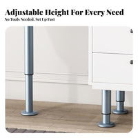 Desk Heightening Leg Easy Installation Adjustable Furniture Leg Thickened Material Adjustable Furniture Legs for Homeowners, Home, Bedroom, Washroom