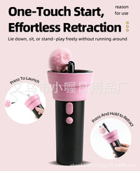 Electric Cat Teaser Toy with One-Button Launch