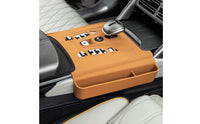 Molded Silicone Center Console Storage Box Matte Finish Tray-Style Console Organizer Raised Rim Car Accessory Easy to Clean