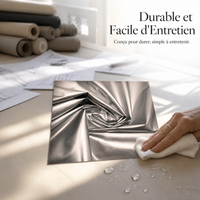 Metallic PU Coated Polyester Fabric for Down Jackets, Bags, and Shoes - Waterproof & Breathable