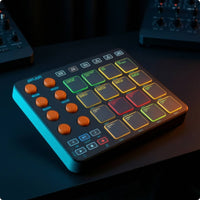 MIDI Controller with Compact MIDI Controller with 16 Pads   Music Sequencer for Producers, Home Studio