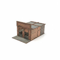 DIY Assembly 1/72 Scale Town Model Handmade Gift Wooden Village Scene Interchangeable and Match for Collection Shelf