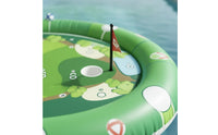Floating Water Chipping Green Sturdy Pool Golf Game with Club Inflatable Golf Pad with Balls Waterproof Soft-Touch for Families
