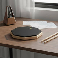 Realistic Feel Drum Practice Pad with Stand Portable Quiet Drum Pad Kit for Drummers, Beginners