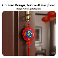 Festive Design Vernal Festival Hanging Decoration Kit Fun DIY Activity Chinese New Year Felt Craft Kit Easy to Assemble for Children