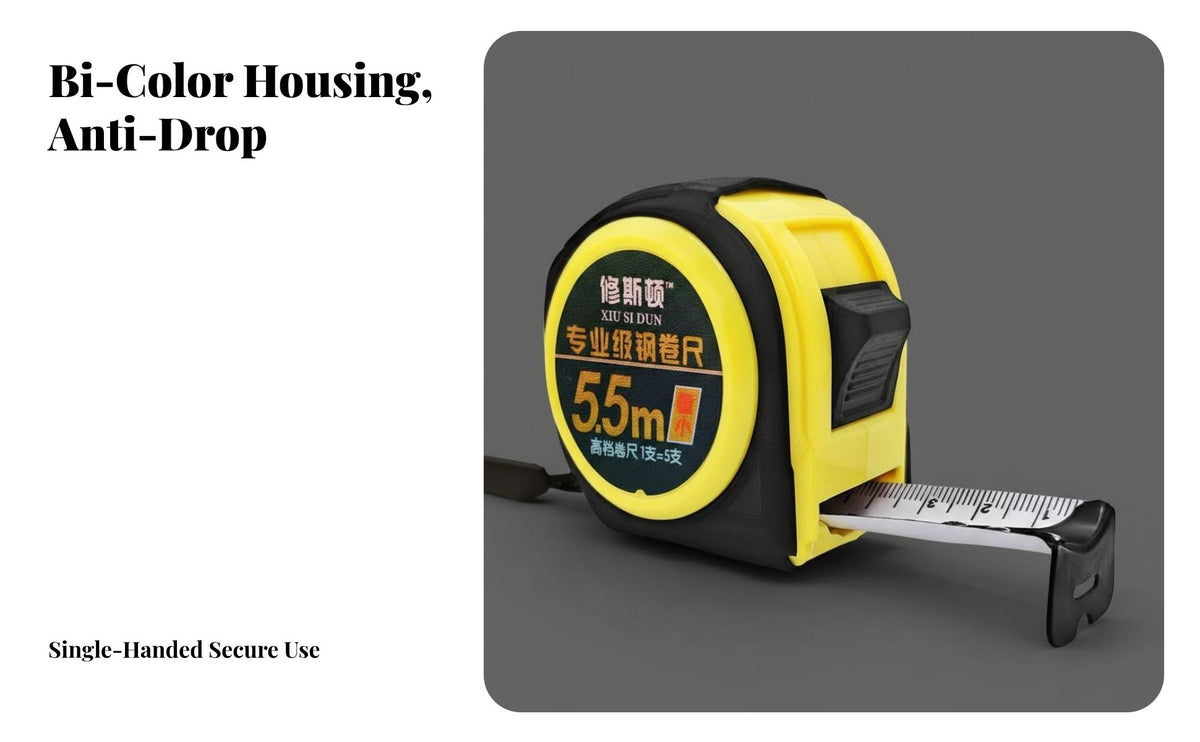 Automatic-Locking Tape Measure Wear-Resistant Retractable Measuring Tape Steel Blade Ruler Long-Lasting Hand Tool Portable
