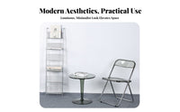 Foldable Multi-Tier Display Rack Sturdy Frame Magazine Holder Adjustable Height