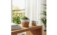 Paper Rope Flower Pot Waterproof Liner Paper Rope Planter Woven Flower Pot Natural Design Woven Plant Basket Multi-Use