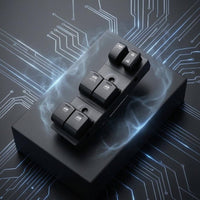 16+3-Pin Connector Window Master Switch Molded Plastic Car Door Window Switch Black Vehicle Part OEM Replacement
