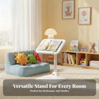 Foldable and Portable Adjustable Reading Stand Versatile Use Adjustable Floor Reading Stand Multi-Functional Book Holder Stable Base for Children, Students, Bedroom, Living Room, Couch, Office