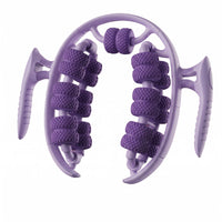 Multiple Rollers Thigh Massage Clamp Anti Slip Fitness Leg Roller Ergonomic Handle Leg Massage Roller Portable for Workout, Gym
