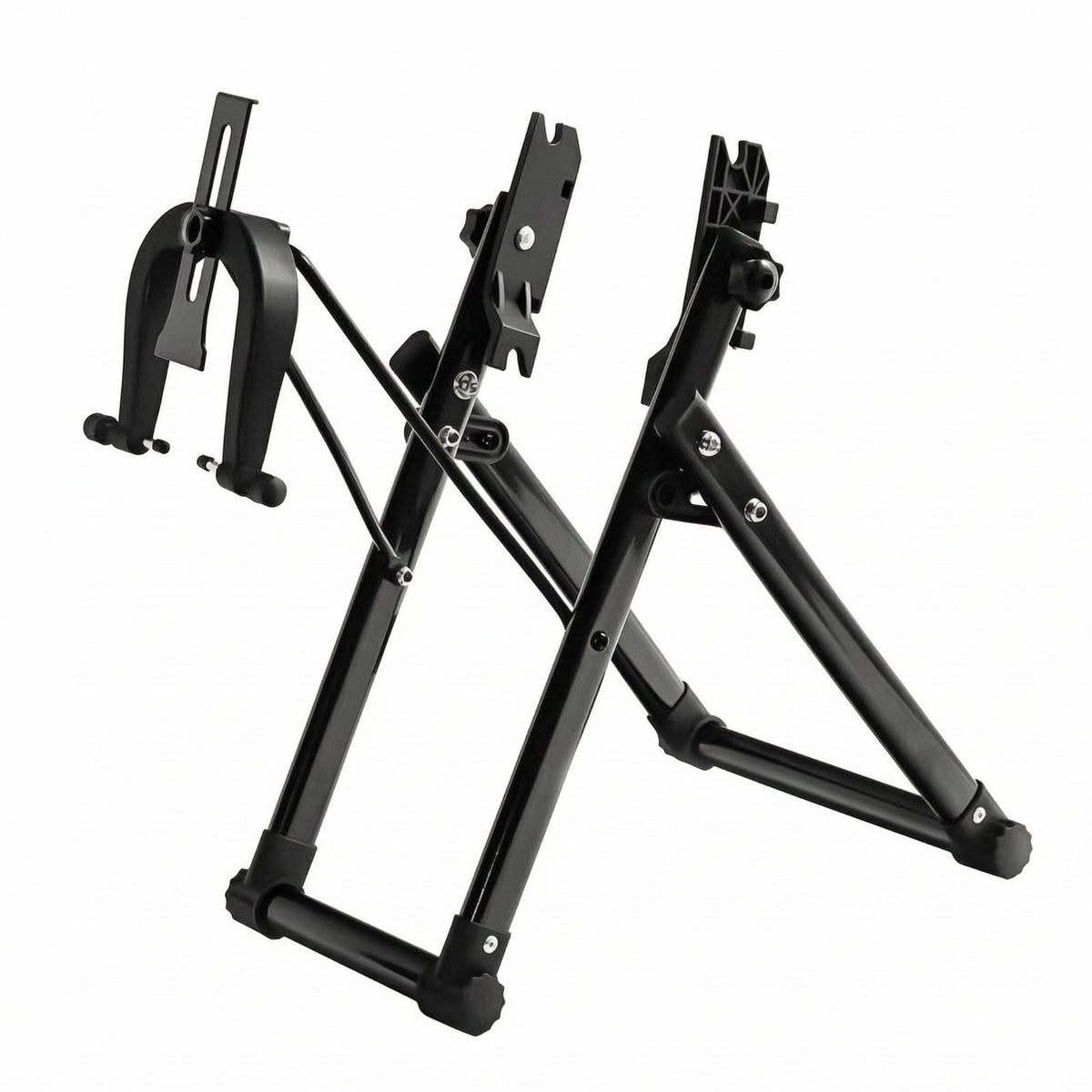 Aluminum Alloy Bike Wheel Truing Stand Anti-Rust Foldable Wheel Truing Stand Nickel-Plated Screws Compact Storage
