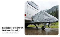 Travel Trailer Front Towing Cover Waterproof Trailer Hitch Cover Dustproof Towing Hitch Protector for Outdoor, Storage