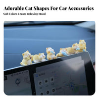 Versatile Decoration Car Dashboard Cat Ornament Ideal Gift Car Dashboard Cat Figure Easy To Install for Women, Office Workers, Home
