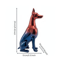 Sitting Greyhound Statue Decorative Greyhound Statue Glossy Ornament for Homeowners, Art Lovers, Entryway, Bookshelf