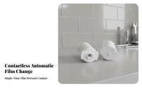 Waterproof Disposable Toilet Seat Film Roll Automatic Toilet Seat Cover Film Hygiene Product for Customers, General Public, Commercial Bathrooms, Airports, Restaurants