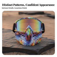 Motorcycle Goggles Visor Sandproof Motorcycle Riding Visor Windproof Riding Goggles Adjustable Headband Comfortable Foam Padding
