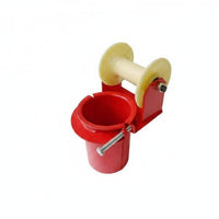 Nylon Wheel Cable Pay-Feed Pulley Metal Body Wire Guide Pulley Tightening Bolt Clamp-on Wire Guide Compact