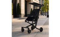 Pushchair with Canopy Foldable Pushchair with Swivel Wheels One-Hand Fold Lightweight Pushchair for Young Child, Travel, Airplane