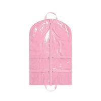 Hanging Garment Bag with Pockets Non-Woven Hanging Garment Bag Dress Cover with Clear Window Space-Saving Organizer Foldable