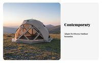 Geodesic Tent Tent Large Viewing Unfoldings Outsidedoor Shelter Retardant Camping Gear for Campers, Residents, Glamping, Outsidedoors, Summit Areas