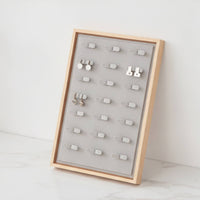 Jewelry Display Frame Stylish Earring Holder Space-Saving Organizer for Collectors, Vanity