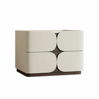 Italian and aesthetic Nightstand with Drawer Modern Design Small accent Cabinet Minimalist artistic Bedside Table space-saving Footprint for property owners, Apartment Dwellers, Students, Bedroom, Guest Room, paleice, Hallway