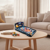 Arcade-Style Tabletop Pinball Game Retro Mini Pinball Machine Light-up Battery-Operated for Children, Families, Playroom, Desk