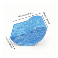 Equilibrium Board Lightweight Foam Rocker Latex Wobble Balance Board for Yogis, Physical Therapy