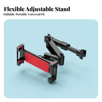 Adjustable Car Tablet Stand Hands-Effortless Viewing Car Headrest Tablet Mount Rear Seat Device Bracket Portable Backseat Phone