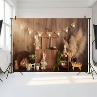 Easter Photography Background Cute Design Easter Photography Backdrop Scene Setting Bunny Portrait Backdrop for Photographers, Parents, Parties, Home