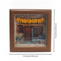 3D Embossed Village Light Farmhouse Night Light Touch Switch Rustic