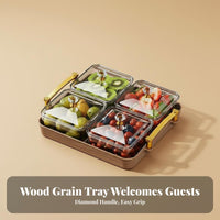 Compartmentalized Design Candy and Nut Serving Container Easy to Clean Dried Fruit Nut Container Removable Compartments for Chinese New Year