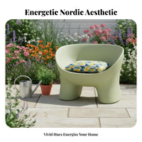Nordic design Sculptural Loop Chair Indoor & Outdoor Use Seating Furniture Modern Design Lounge Seat Lightweight for Interior Designers, Apartment Dwellers, Balcony, Living Room, Office, Bedroom