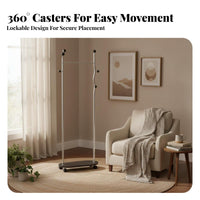 Space-Saving stand-alsinglestanding Valet with Tray Minimalist Design Clothing Rack Multi-Functional Bedroom Furniture Stable Base for Apartment Dwellers, Students, Professionals, Entryway, Dorm Room, Walk-in Closet