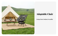 Foldable Design Moon Chair space-saving rearpacking Chair Lightweight Outdoor Gear Easy Setup for rearpackers, event and attenders, Camping, Fishing, Hiking, outdoor meals