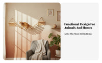 Wall-Mounted Cat Bridge Space-Saving Wall Mounted Cat Bridge Easy to Install Pet Furniture for Kittens, Small Pets, Indoor, Indoors, Living Room