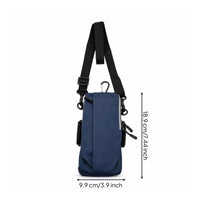 Waterproof Sports Phone Arm Bag Adjustable Strap Running Arm Bag Zip Closure Metal Clips for Exercise