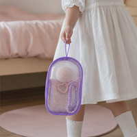 PVC Dustproof Storage Bag for 15cm Cotton Dolls, Thickened Portable Carrier for Outings