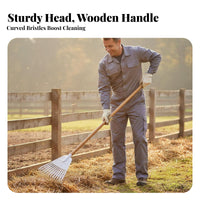 Manure Scraper Rake Versatile Plastic Foliage Rake Gardening Tool Wide Head Efficient Cleaning for Farmers