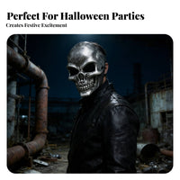 Movable Jaw death's-face gear headpiece Scary Appearance Costume Accessory complete facial Coverage