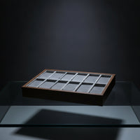 Velvet-Lined Watch Display Tray Padded Watch Organizer Tray Open-Top Safeguarding for Countertop