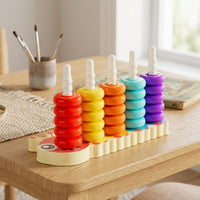 Child-Centered Caterpillar Stacking Toy Early Learning Stacking Toy with Spiral Posts Fine-Motor Colorful for Tabletop Activity